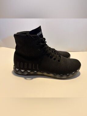 NOBULL Women’s  Black High-Top Trainer with Geometric Sole